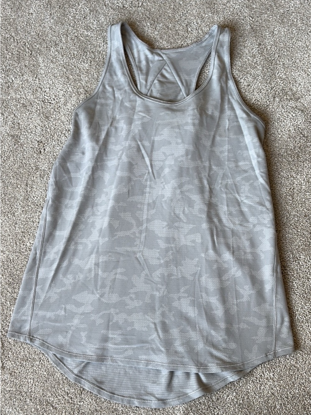 lululemon athletica Light Gray Racerback Tank